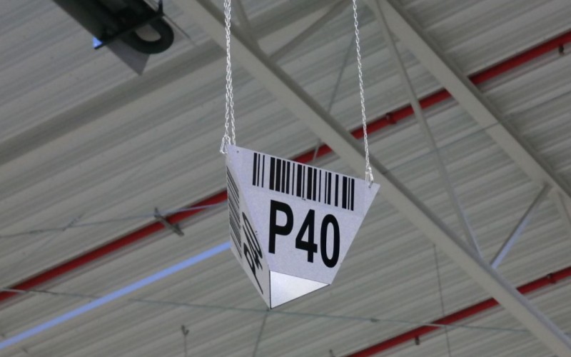 Aufgehängte Whiteboards